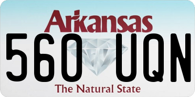 AR license plate 560UQN