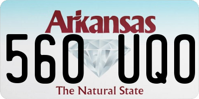 AR license plate 560UQO