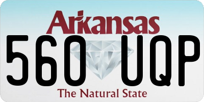 AR license plate 560UQP