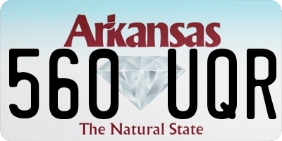 AR license plate 560UQR