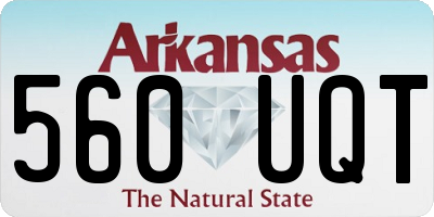 AR license plate 560UQT