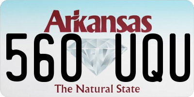 AR license plate 560UQU