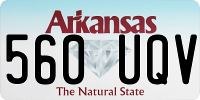AR license plate 560UQV