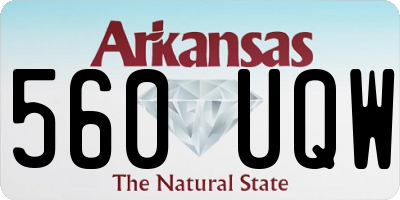 AR license plate 560UQW