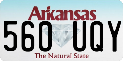 AR license plate 560UQY