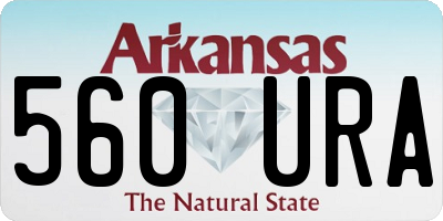 AR license plate 560URA
