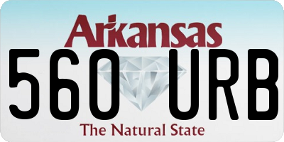 AR license plate 560URB