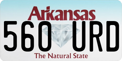 AR license plate 560URD
