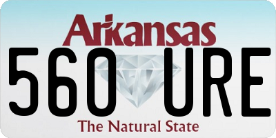 AR license plate 560URE