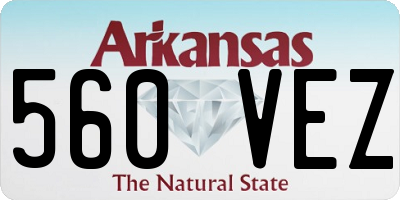 AR license plate 560VEZ