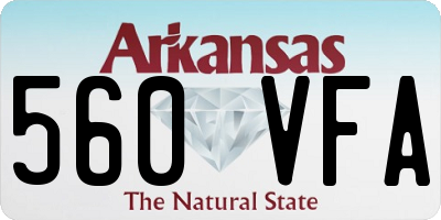 AR license plate 560VFA