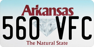 AR license plate 560VFC