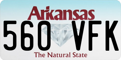 AR license plate 560VFK