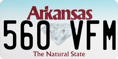 AR license plate 560VFM