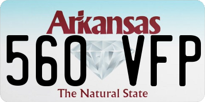 AR license plate 560VFP