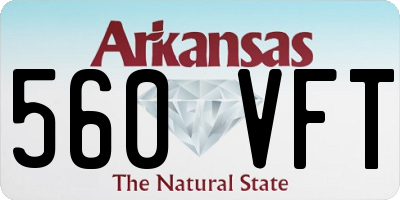 AR license plate 560VFT