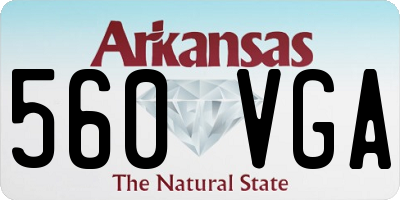 AR license plate 560VGA