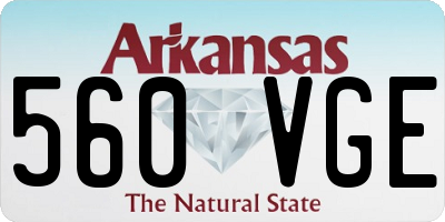 AR license plate 560VGE