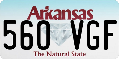 AR license plate 560VGF