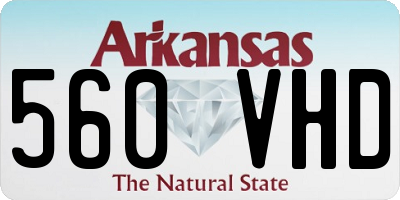 AR license plate 560VHD