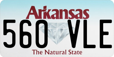 AR license plate 560VLE