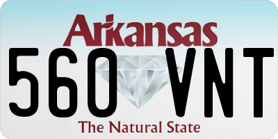 AR license plate 560VNT
