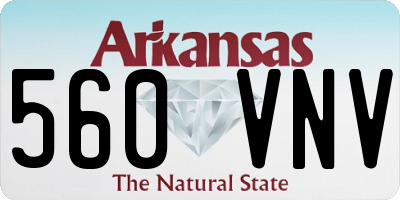 AR license plate 560VNV