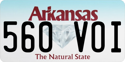 AR license plate 560VOI