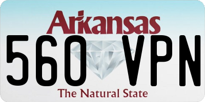 AR license plate 560VPN