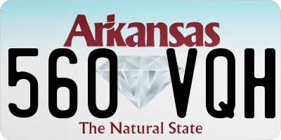 AR license plate 560VQH