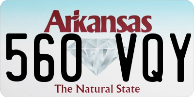 AR license plate 560VQY
