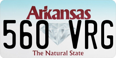 AR license plate 560VRG