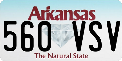 AR license plate 560VSV