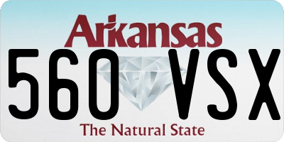 AR license plate 560VSX
