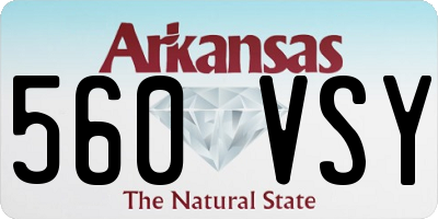 AR license plate 560VSY
