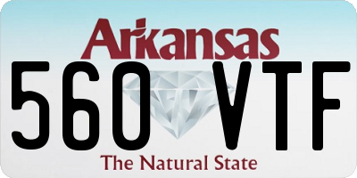 AR license plate 560VTF