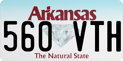 AR license plate 560VTH