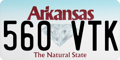 AR license plate 560VTK