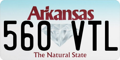 AR license plate 560VTL