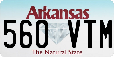 AR license plate 560VTM