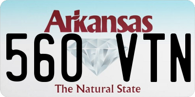 AR license plate 560VTN
