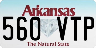 AR license plate 560VTP