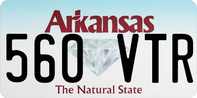 AR license plate 560VTR