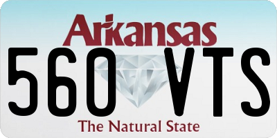 AR license plate 560VTS