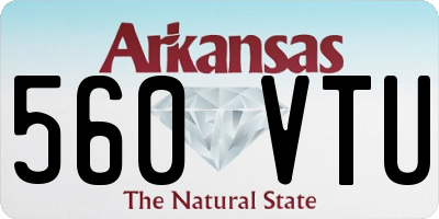 AR license plate 560VTU