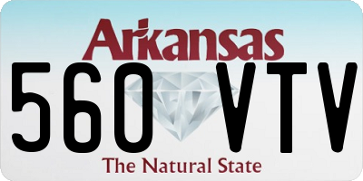 AR license plate 560VTV