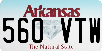 AR license plate 560VTW