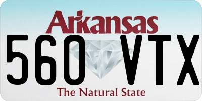 AR license plate 560VTX