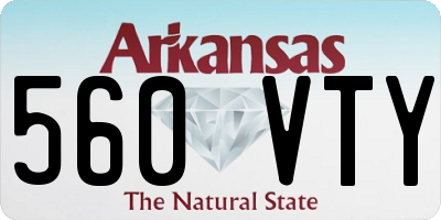 AR license plate 560VTY