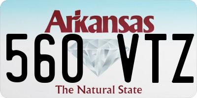 AR license plate 560VTZ
